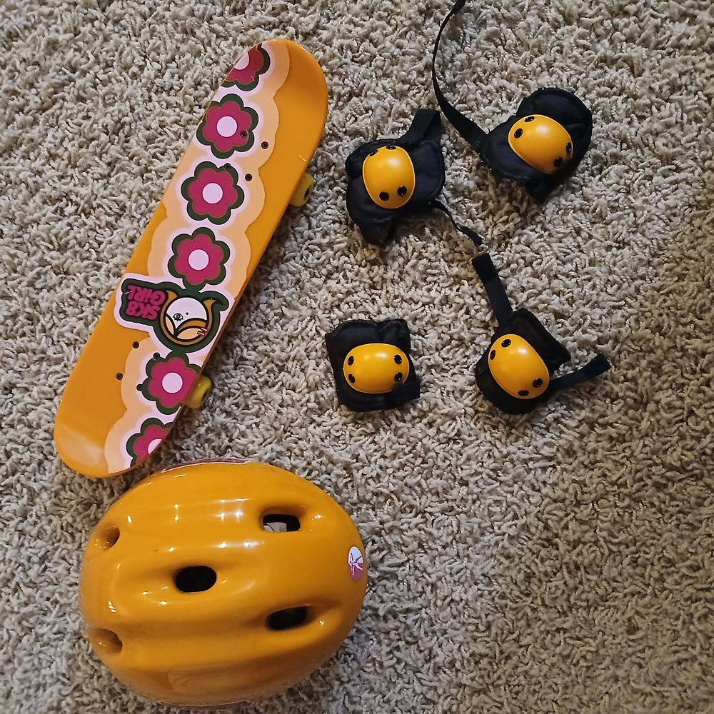 AG DOLL Skateboard Set - Orange